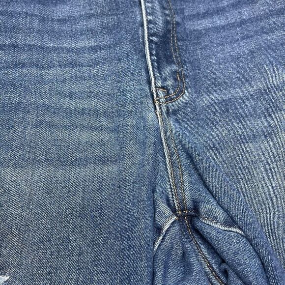 Lane Bryant Signature Fit Mid Rise Skinny Distressed Blue Jeans Women’s Size 20 - Picture 8 of 9